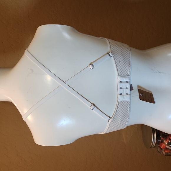 Victorias Secret Tan/White Gingham Seamless Bra (0690) - Picture 3 of 5